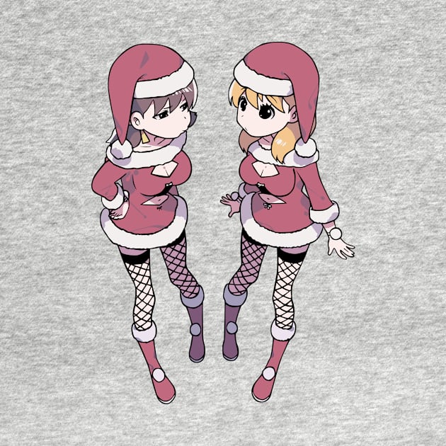 Anime Girls Chrismas Costumes Manga Special by MaxGraphic